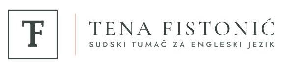 Tena Fistonić - sudski tumač za engleski jezik, Zagreb